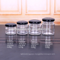 mini 30ml 60ml 80ml glass jar clear round with screw top lid wholesale glass jam honey jars